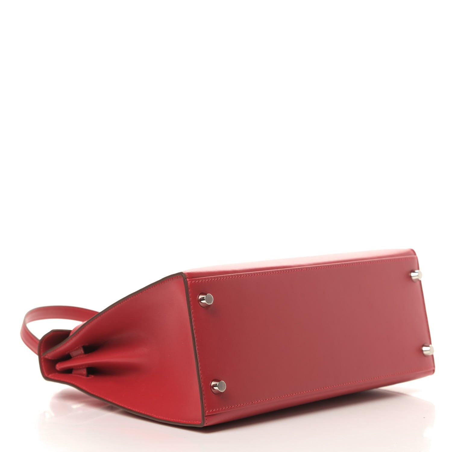 Hermes Tadelakt Kelly Sellier 28 Rouge Vif 3 of 7