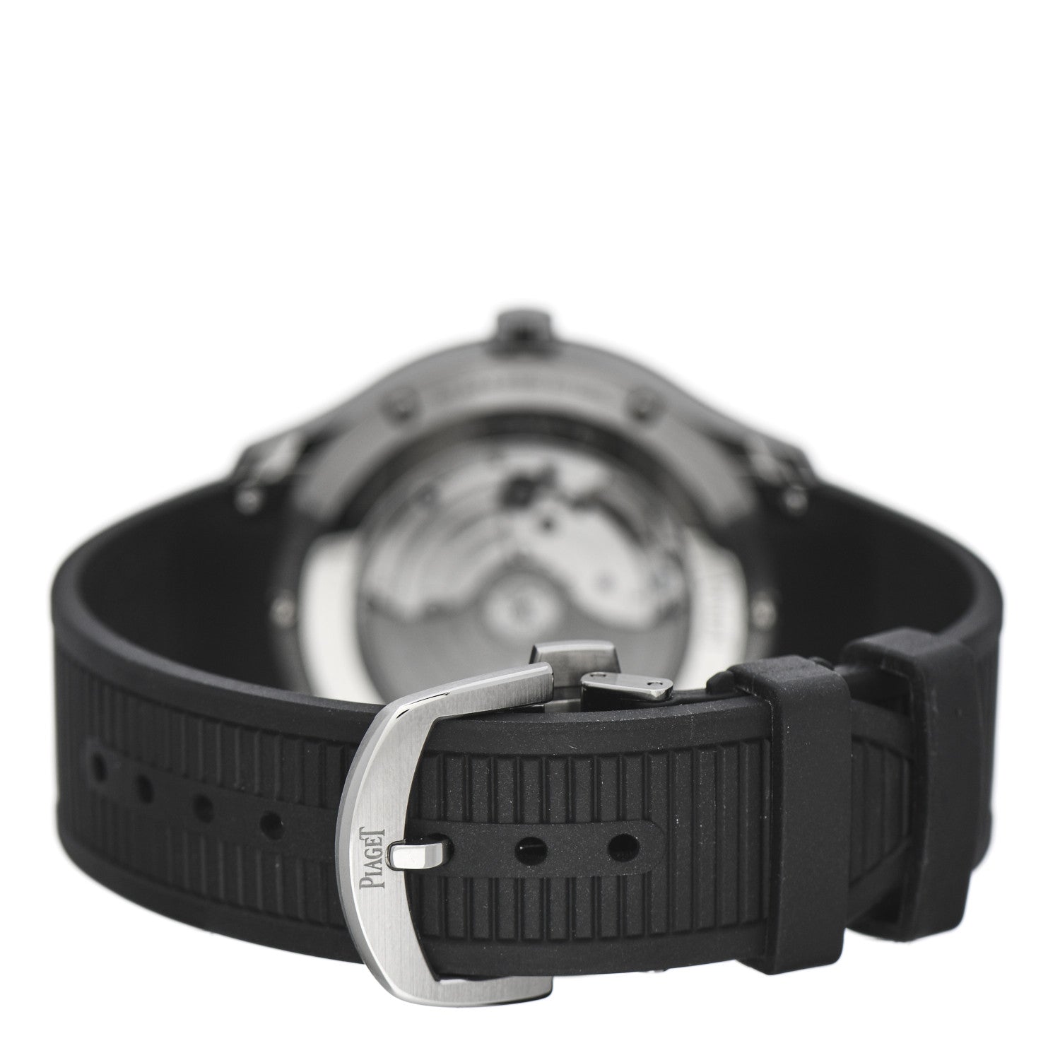 Piaget Stainless Steel Rubber 42mm Polo Date Automatic Watch Black 3 of 5