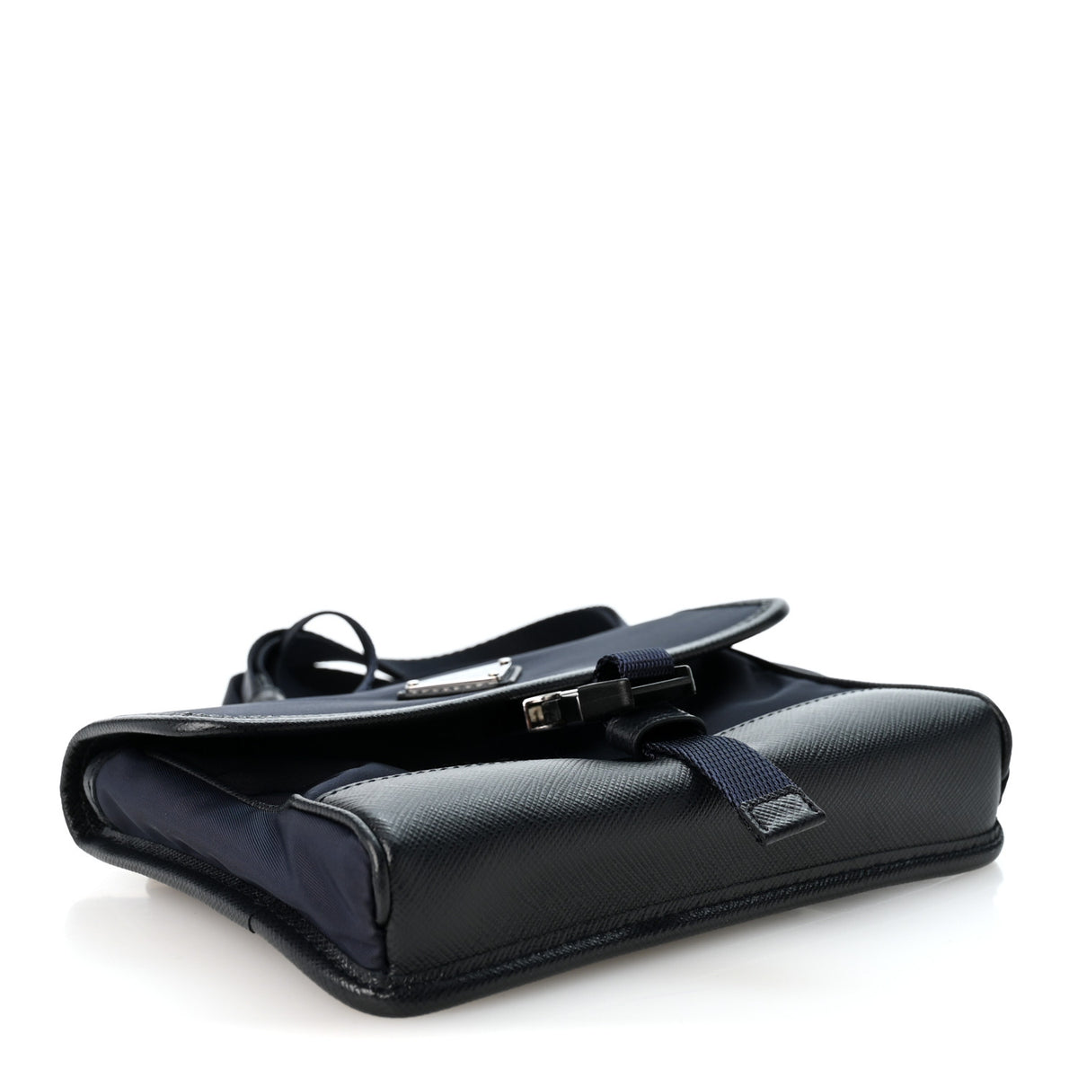 Prada Re-Nylon Saffiano Smartphone Case Crossbody Navy 4 of 10
