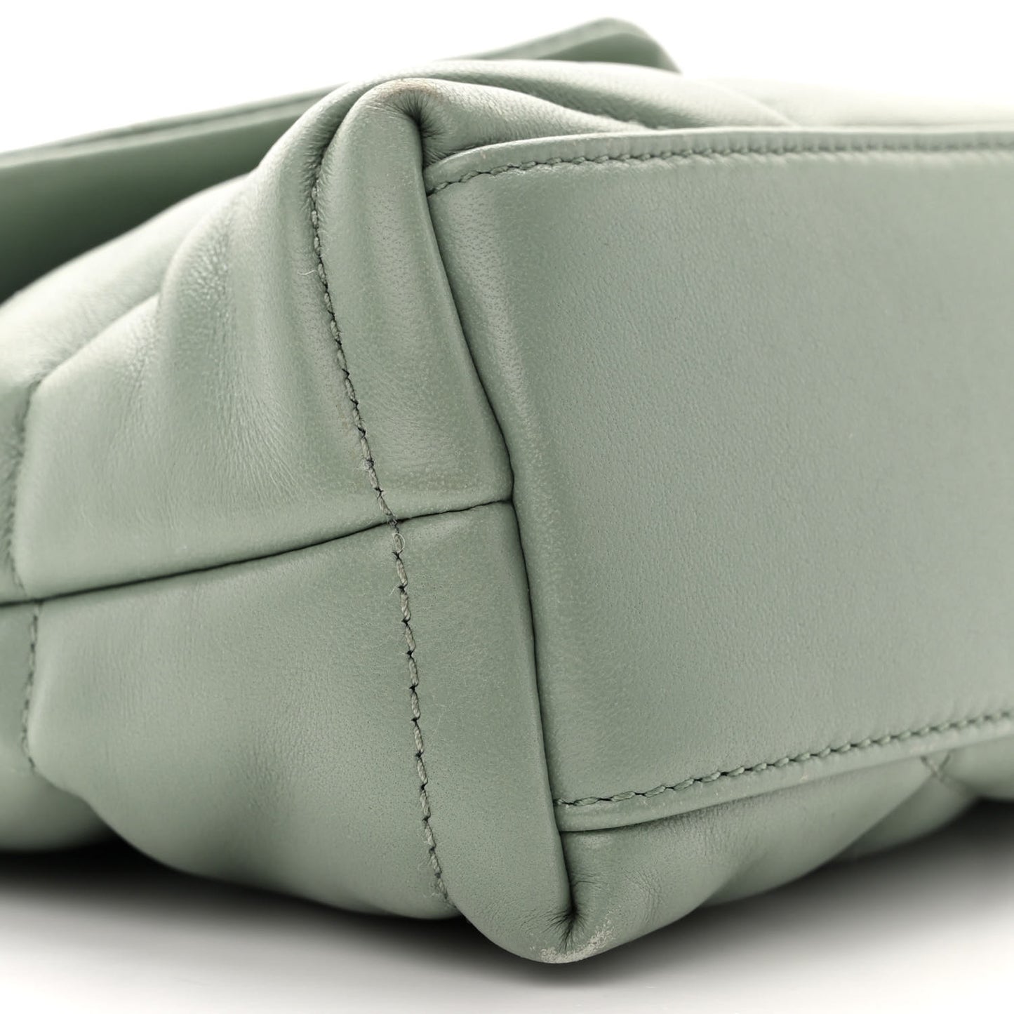 Lambskin Quilted Toy Loulou Puffer Monogram Chain Satchel Mint