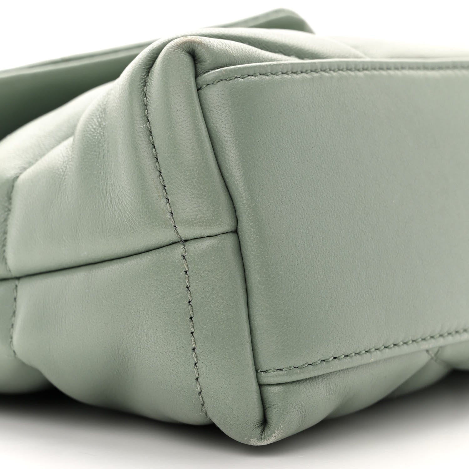 Saint Laurent Lambskin Quilted Toy Loulou Puffer Monogram Chain Satchel Mint 9 of 12