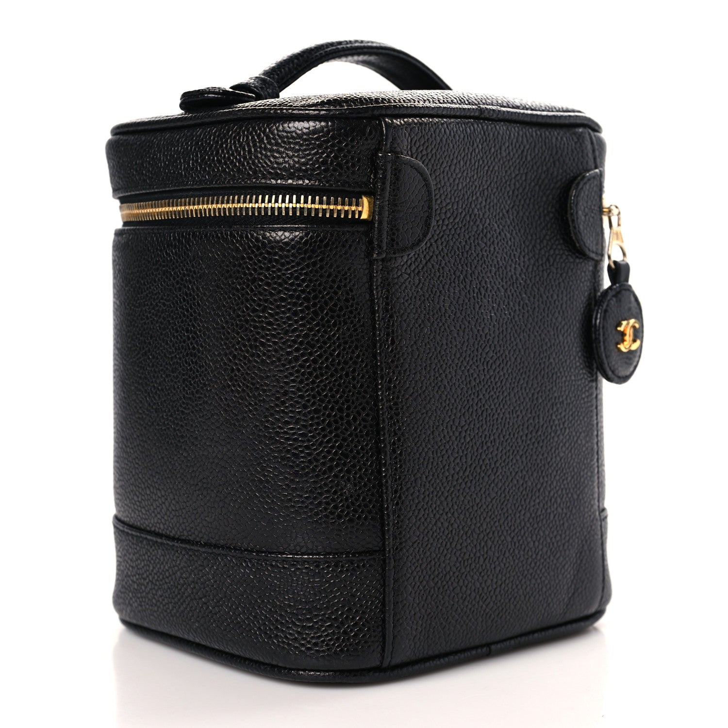 Chanel Caviar Cosmetic Vanity Bag Black 3 of 10