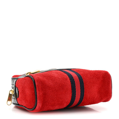 Gucci Suede Small Ophidia Belt Bag 85 34 Hibiscus Red 4 of 10
