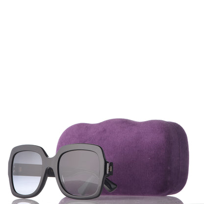 Gucci Oversize Square GG 0036S Sunglasses Black 7 of 7