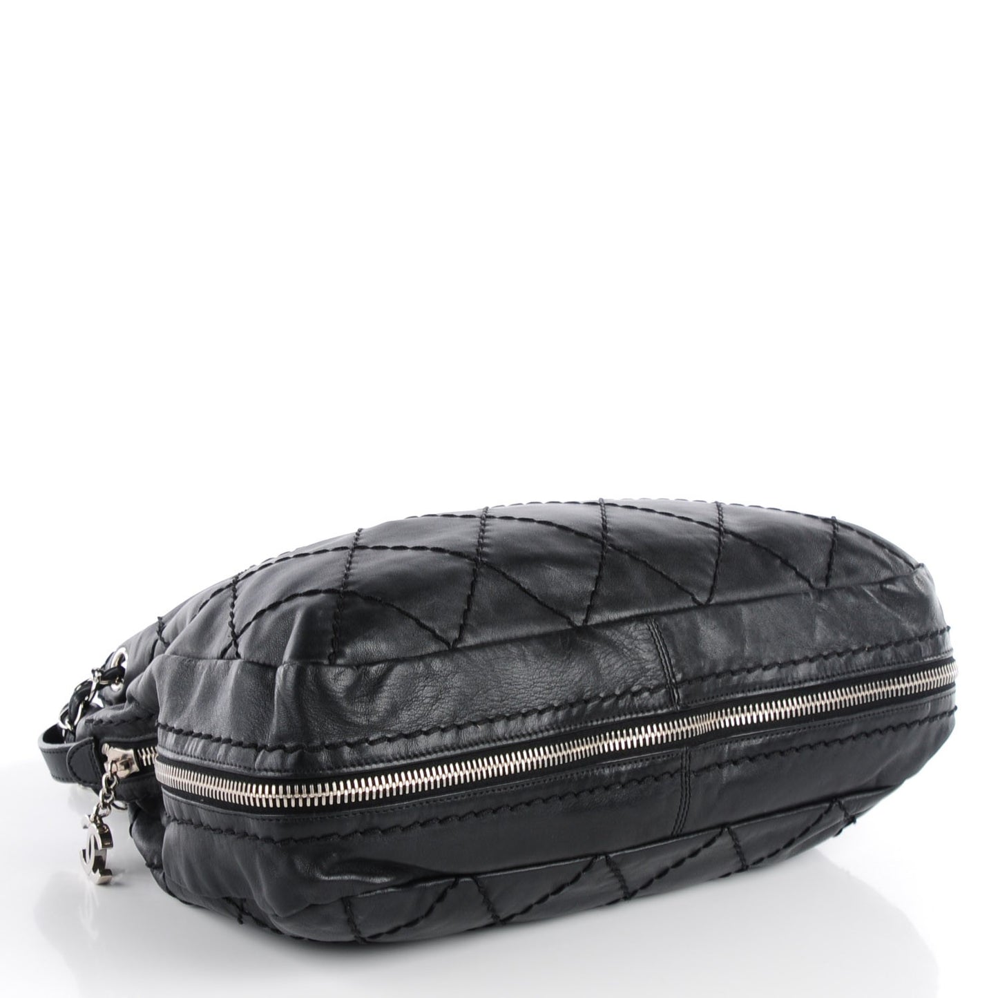Lambskin Expandable Tote Black