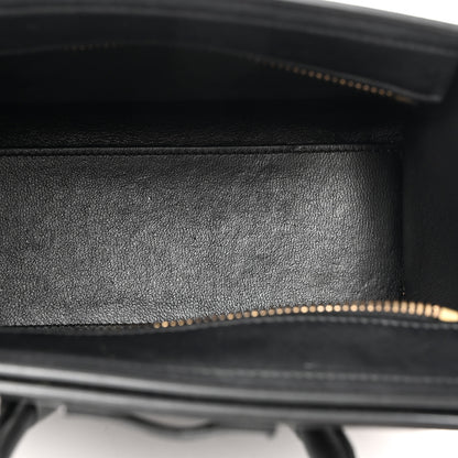 Celine Smooth Calfskin Nano Luggage Black 5 of 10