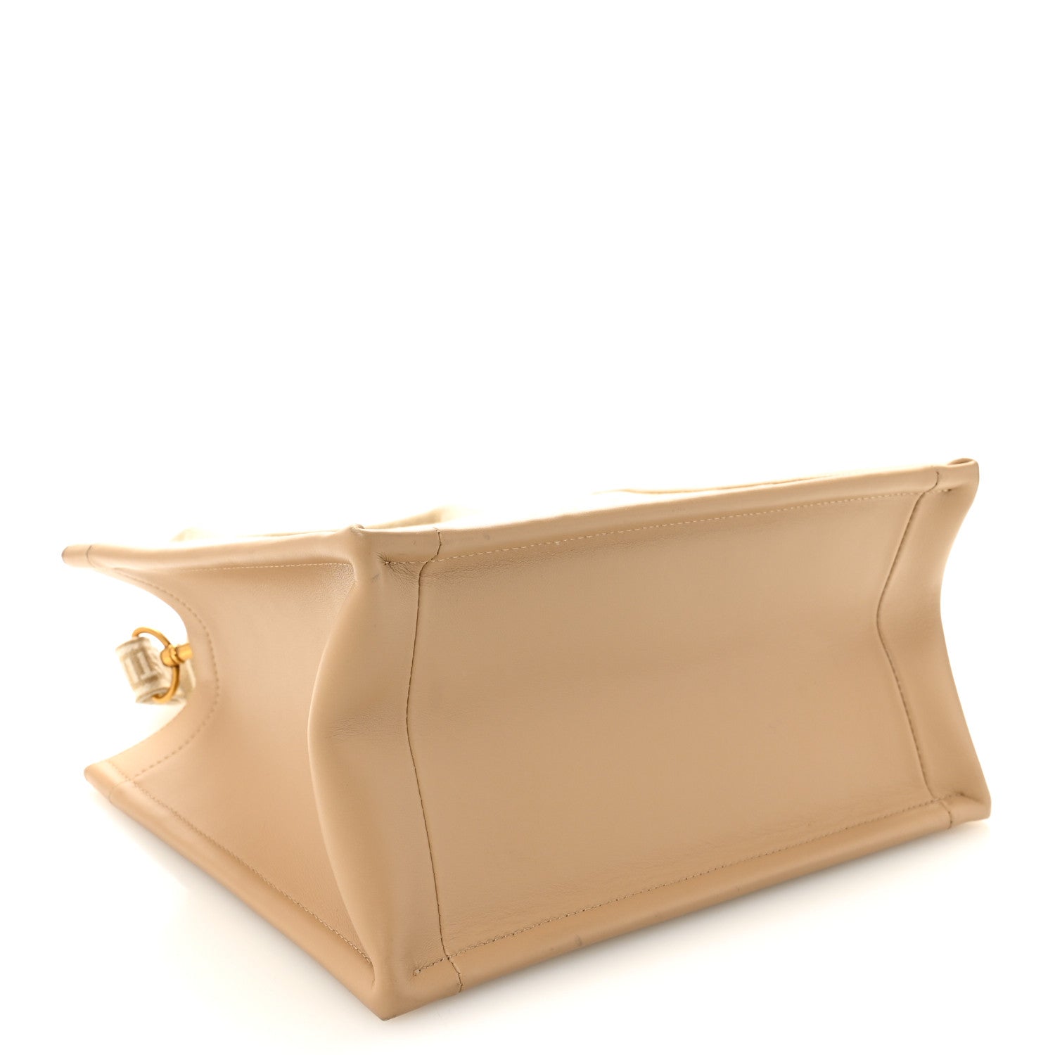 Christian Dior Canvas Calfskin Embroidered Small Plan De Paris Book Tote With Strap Beige 4 of 11