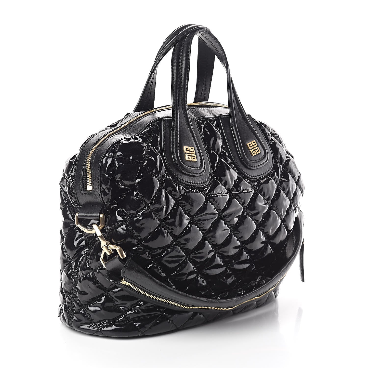 Givenchy Patent Quilted Medium Nightingale Black 3 of 15