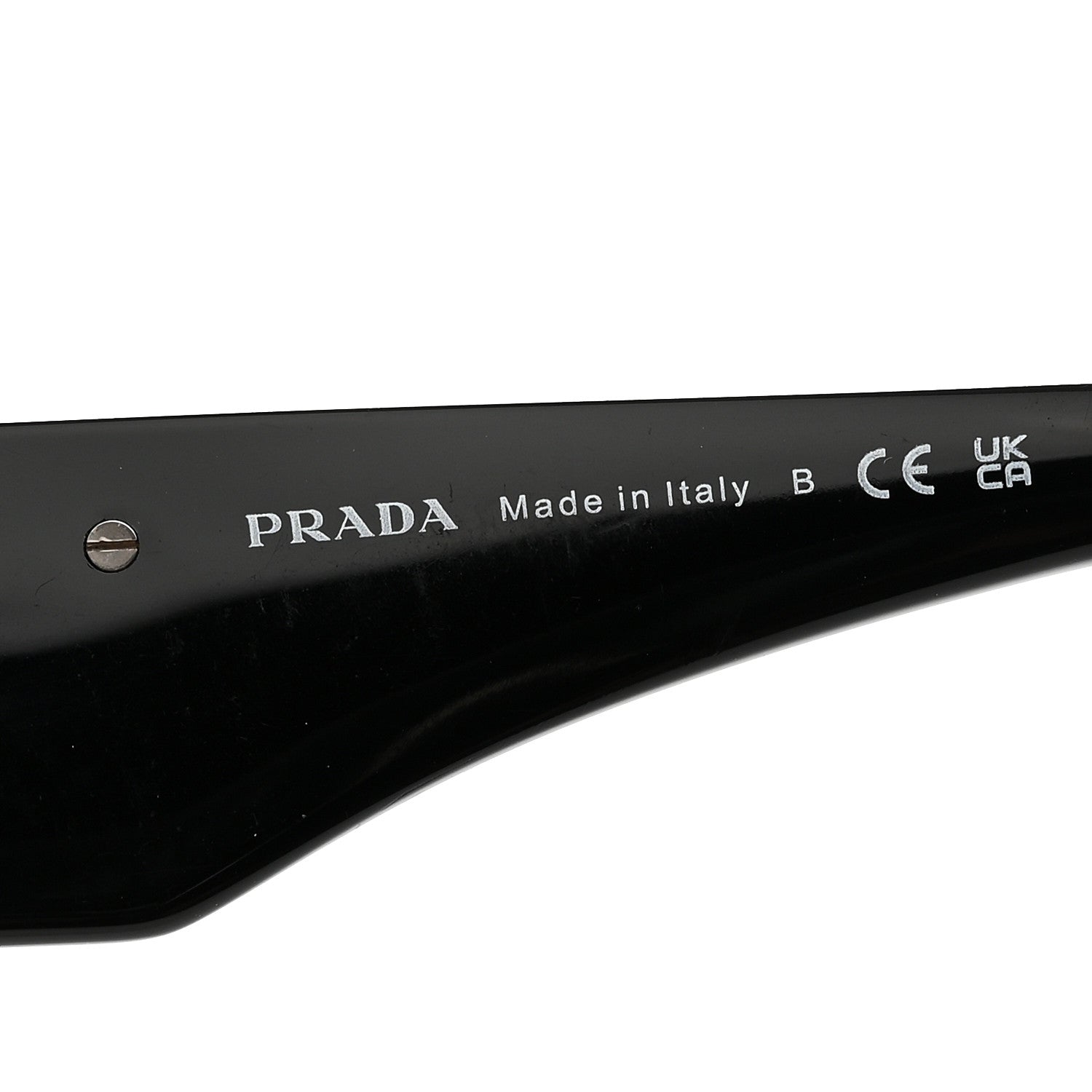 Prada Acetate Symbole Sunglasses SPR 13Z Black 6 of 7