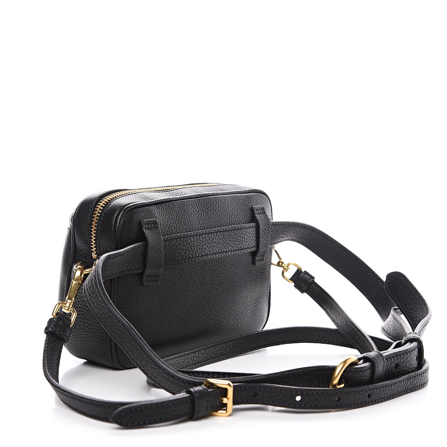 Prada Vitello Daino Belt Bag Black 2 of 8