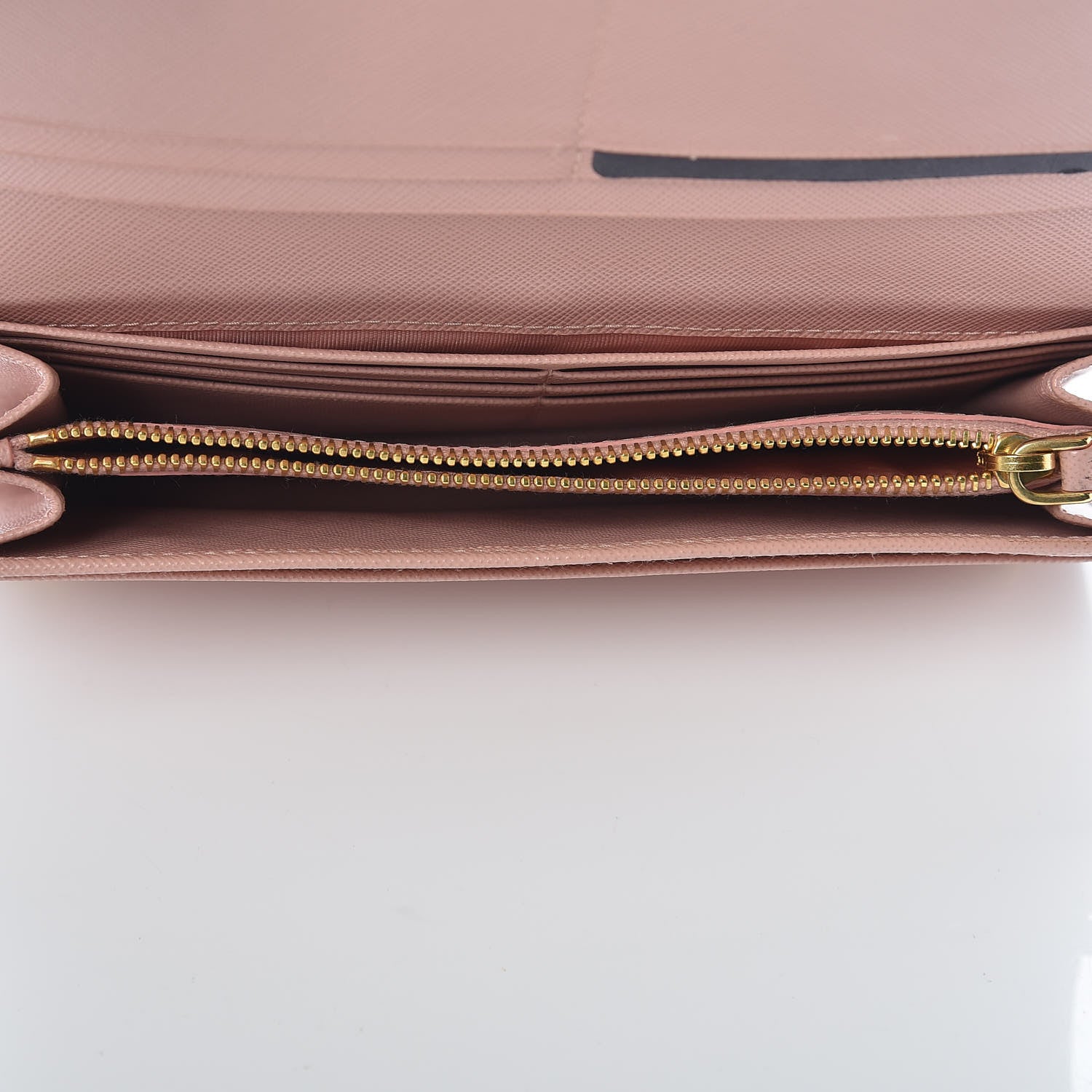 Prada Saffiano Bow Continental Wallet Orchidea 5 of 13