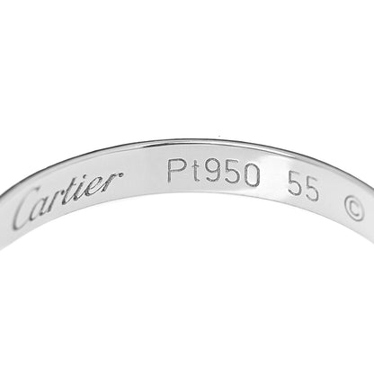 Cartier Platinum 2.5mm 1895 Wedding Band Ring 55 7.25 4 of 5