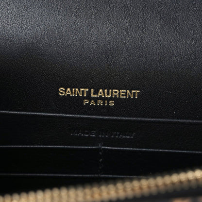 Saint Laurent Calfskin Heart Leopard Print Classic Monogram Kate Tassel Satchel Toffee 6 of 8