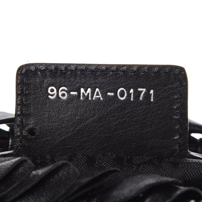 Christian Dior Lambskin Cannage Bow Medium Lady Dior Black 9 of 9
