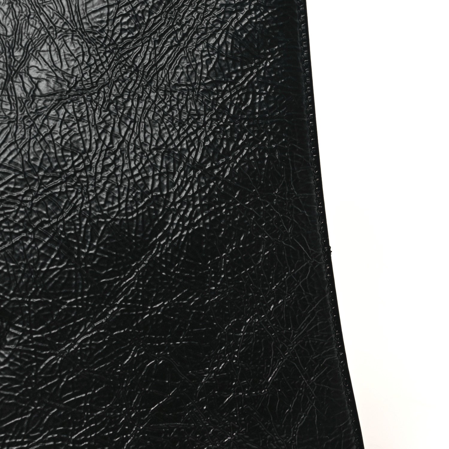 Chanel Shiny Aged Calfskin Shopping Bag Black 11 of 12