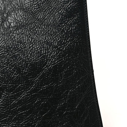 Chanel Shiny Aged Calfskin Shopping Bag Black 11 of 12