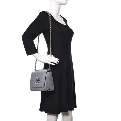 Louis Vuitton Epi Twist Shoulder Bag MM Denim Light 2 of 11