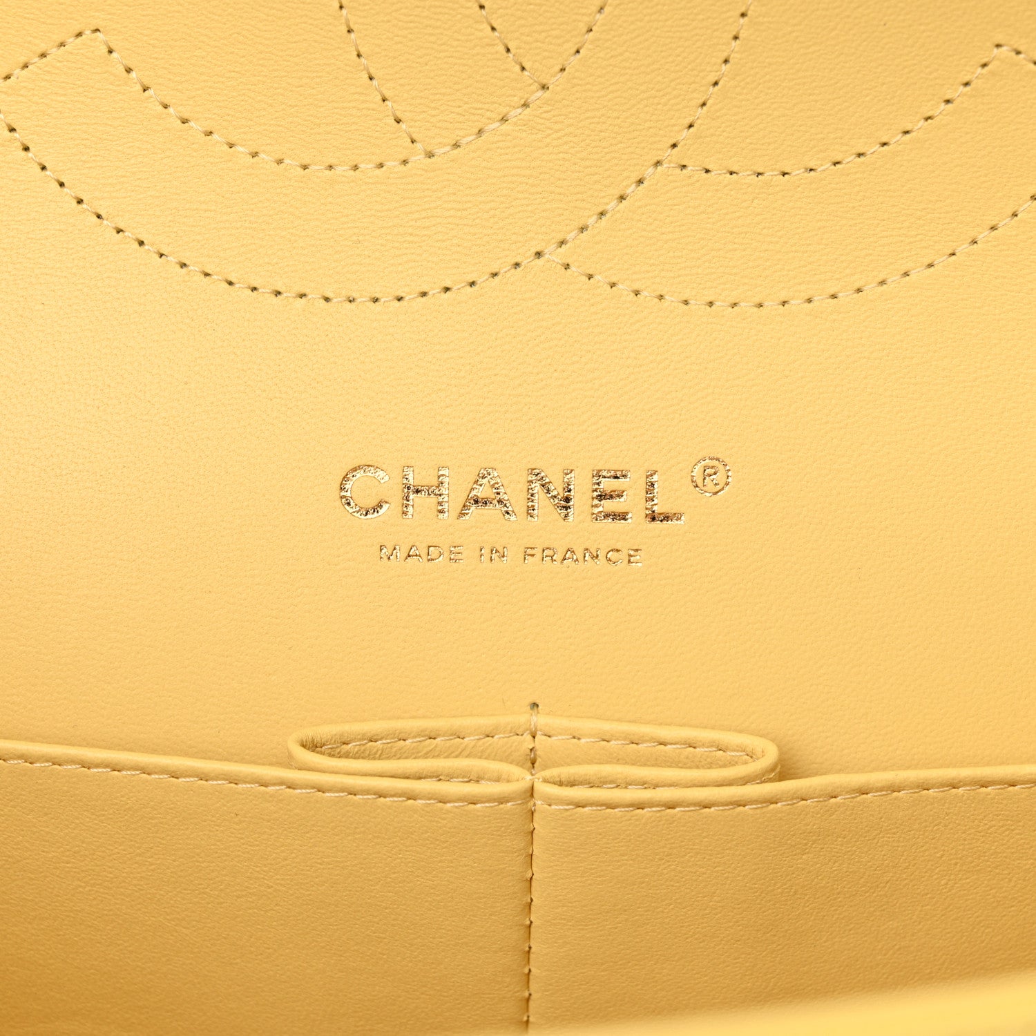Chanel Caviar Quilted Jumbo Double Flap Yellow 6 of 11