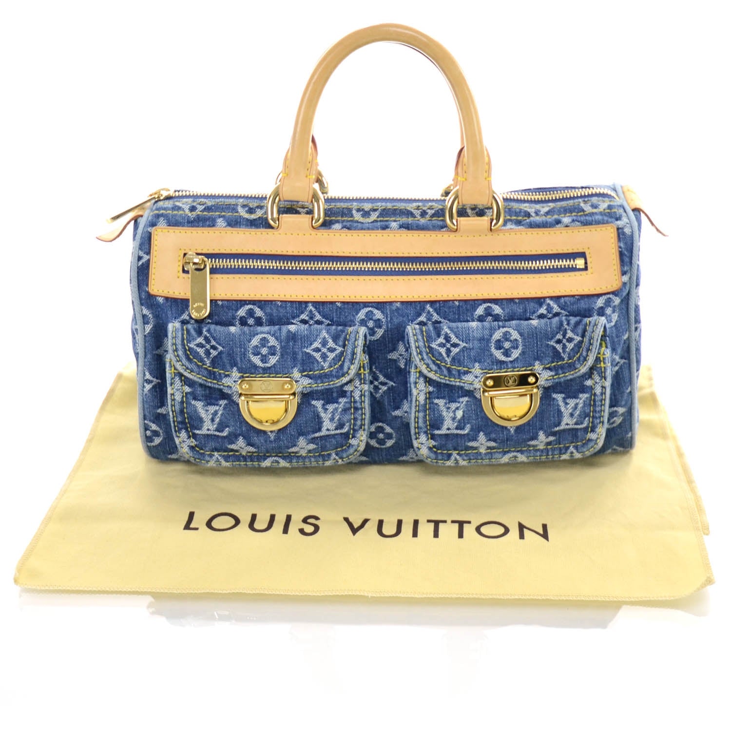 Louis Vuitton Monogram Denim Neo Speedy Blue 10 of 10