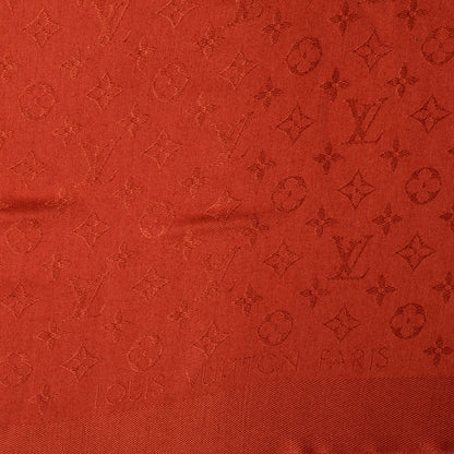 Louis Vuitton Wool Silk Monogram Shawl Orient 4 of 4