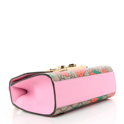 Gucci GG Supreme Monogram Strawberry Small Padlock Shoulder Bag 4 of 12
