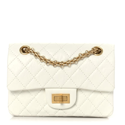 Chanel Aged Calfskin Quilted 2.55 Reissue Mini Flap White 1 of 9