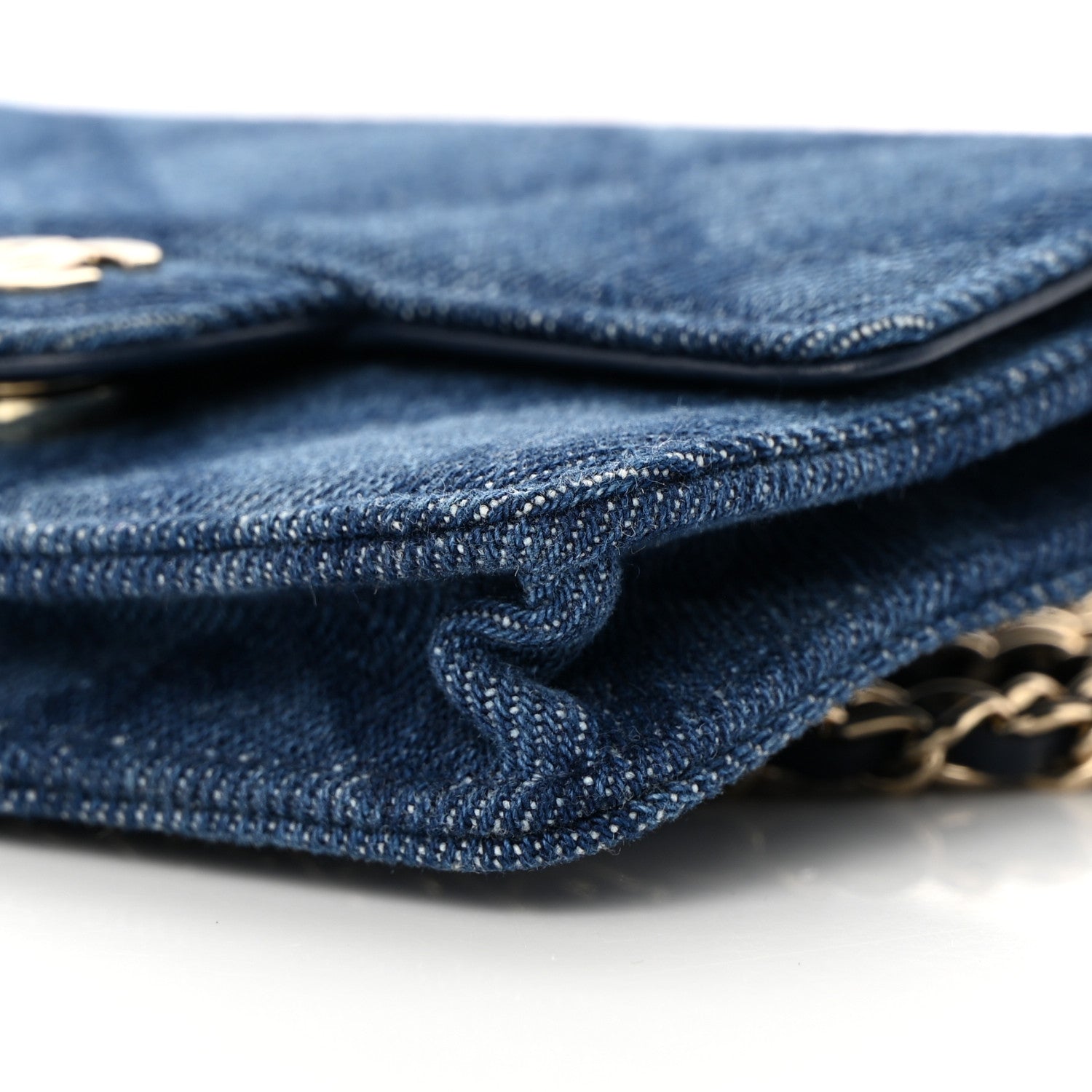 Chanel Denim Printed Belt Bag Dark Blue 11 of 11