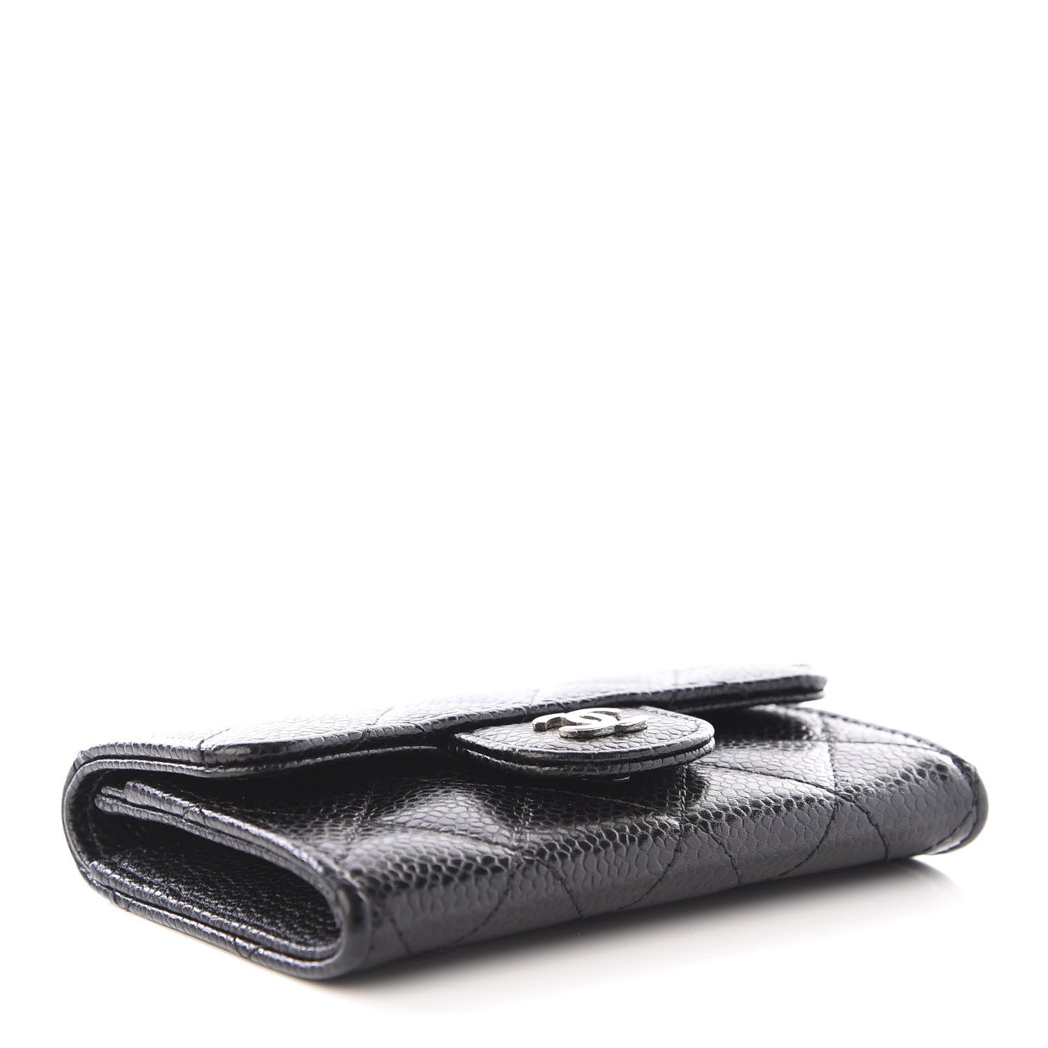 Chanel Caviar Quilted Flap Card Holder Black 4 of 7