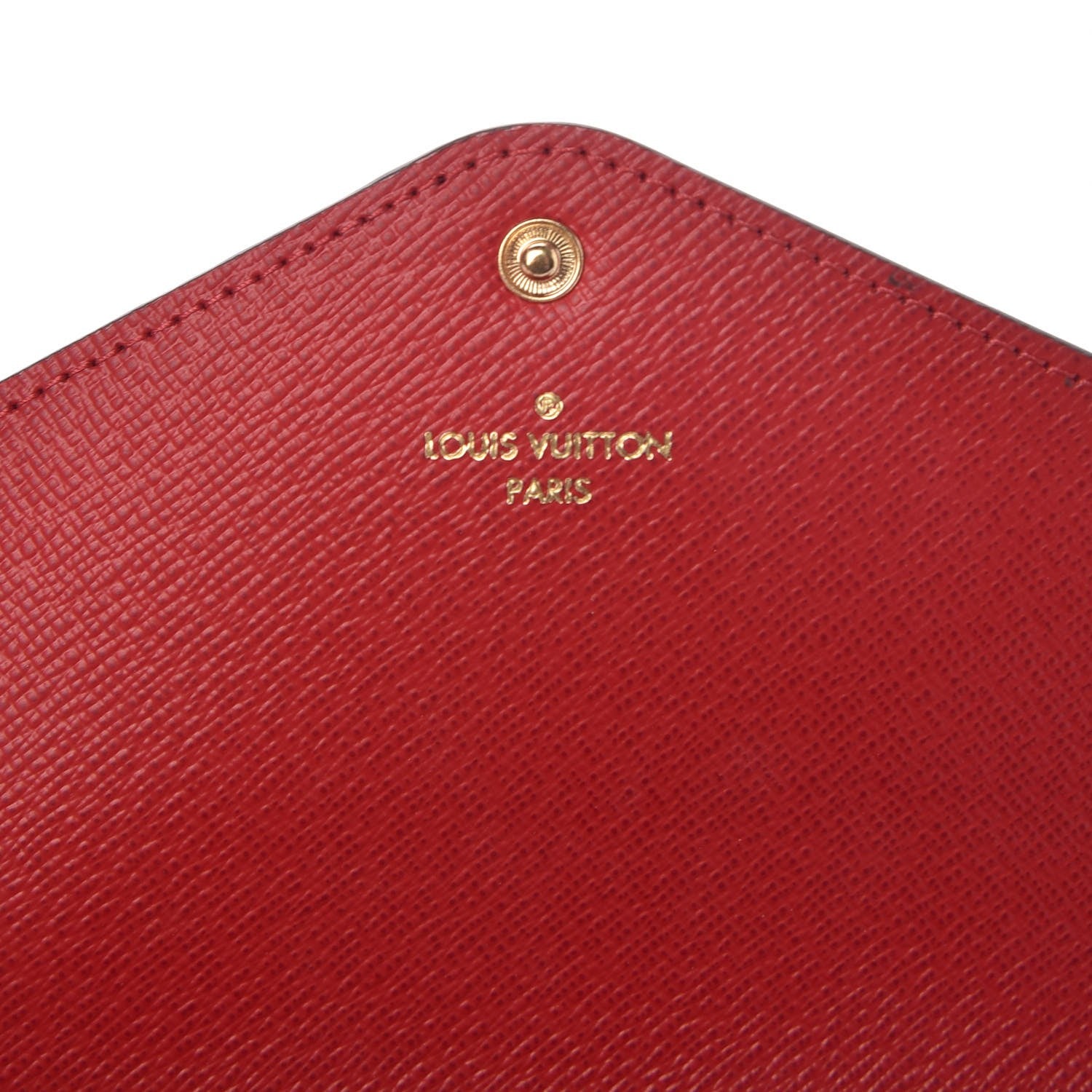 Louis Vuitton Damier Ebene Josephine Wallet Red 9 of 11