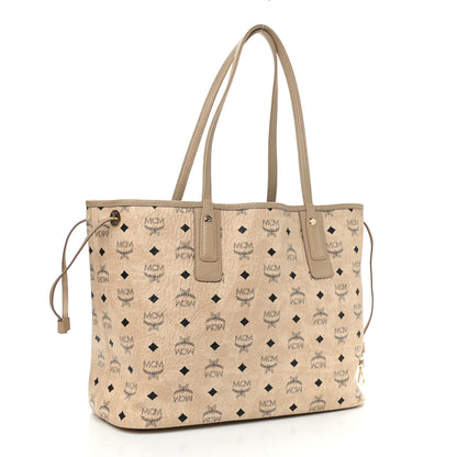 MCM Visetos Medium Liz Reversible Shopper Tote Beige 5 of 16