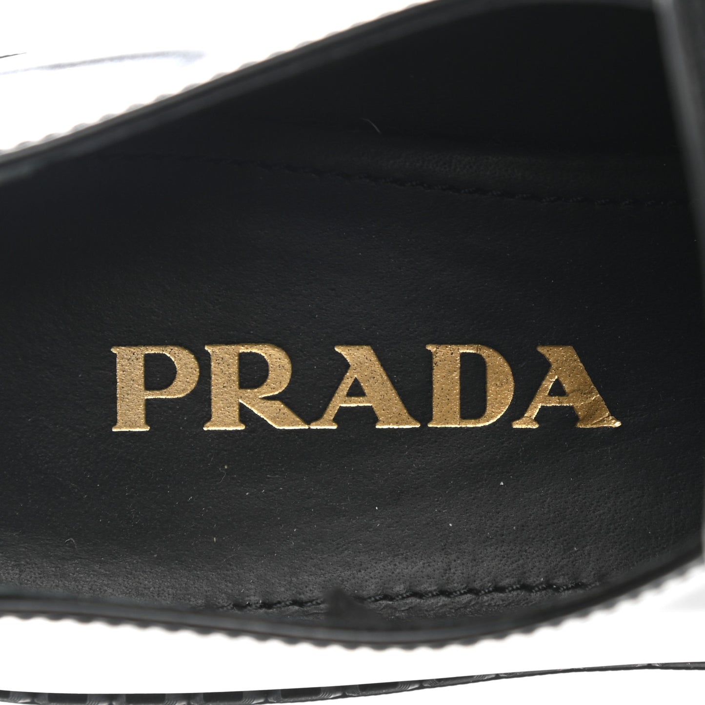 Spazzolato Metal Triangle Logo 50mm Loafers 37 Black