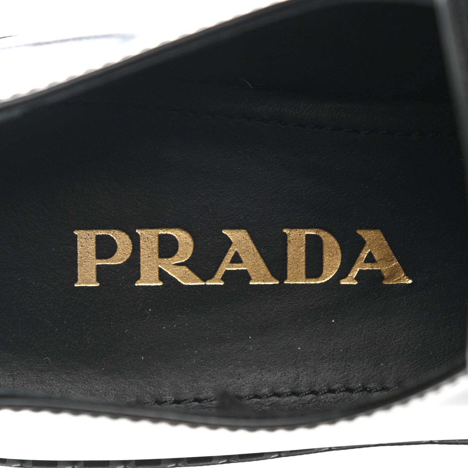 Prada Spazzolato Metal Triangle Logo 50mm Loafers 37 Black 13 of 22