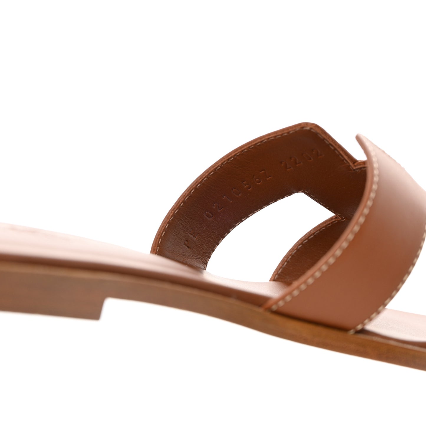 Box Calfskin Oran Sandals 38 Gold