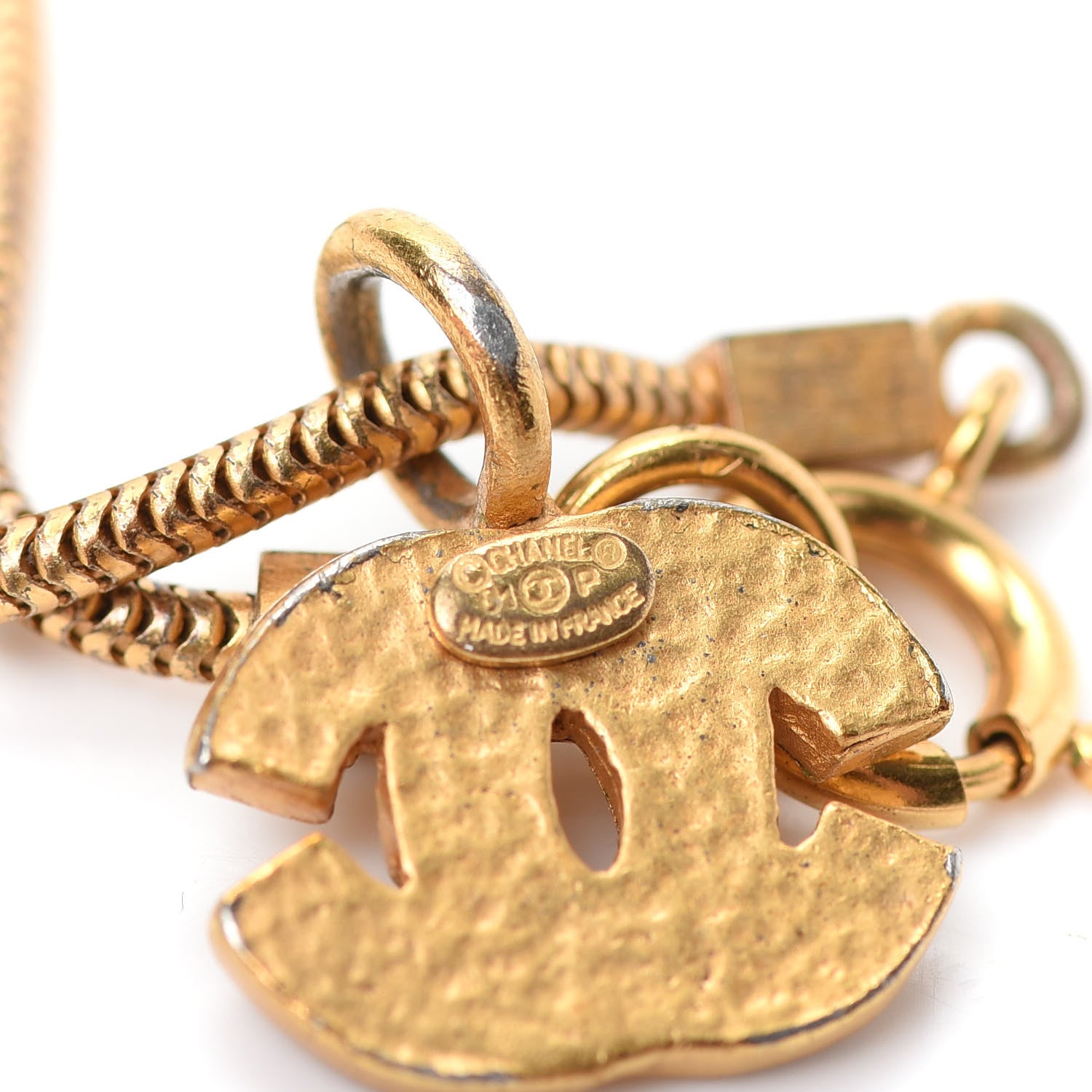 Chanel Snake Chain CC Bracelet Gold 4 of 4