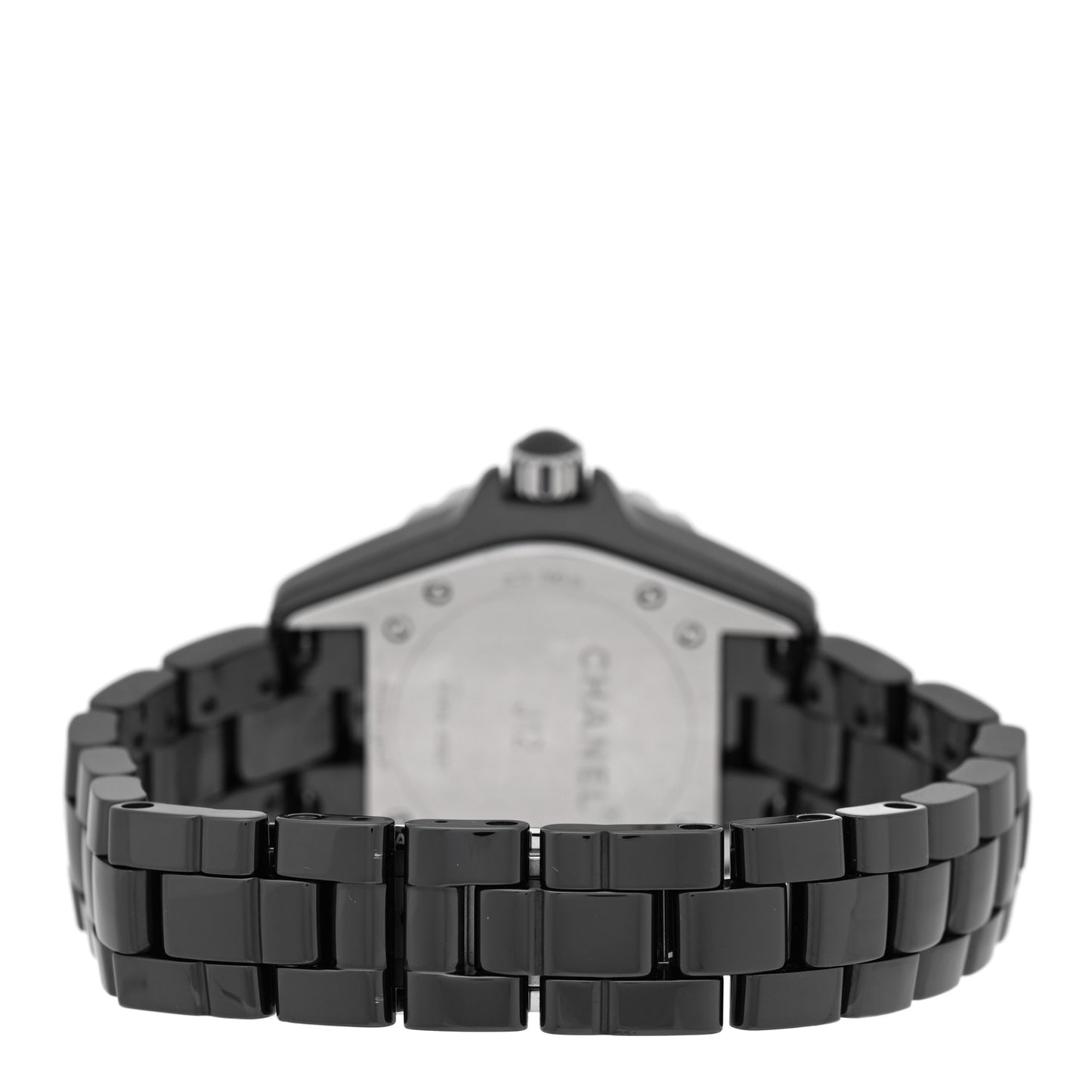 Stainless Steel Ceramic 33mm J12 Quartz Watch Black