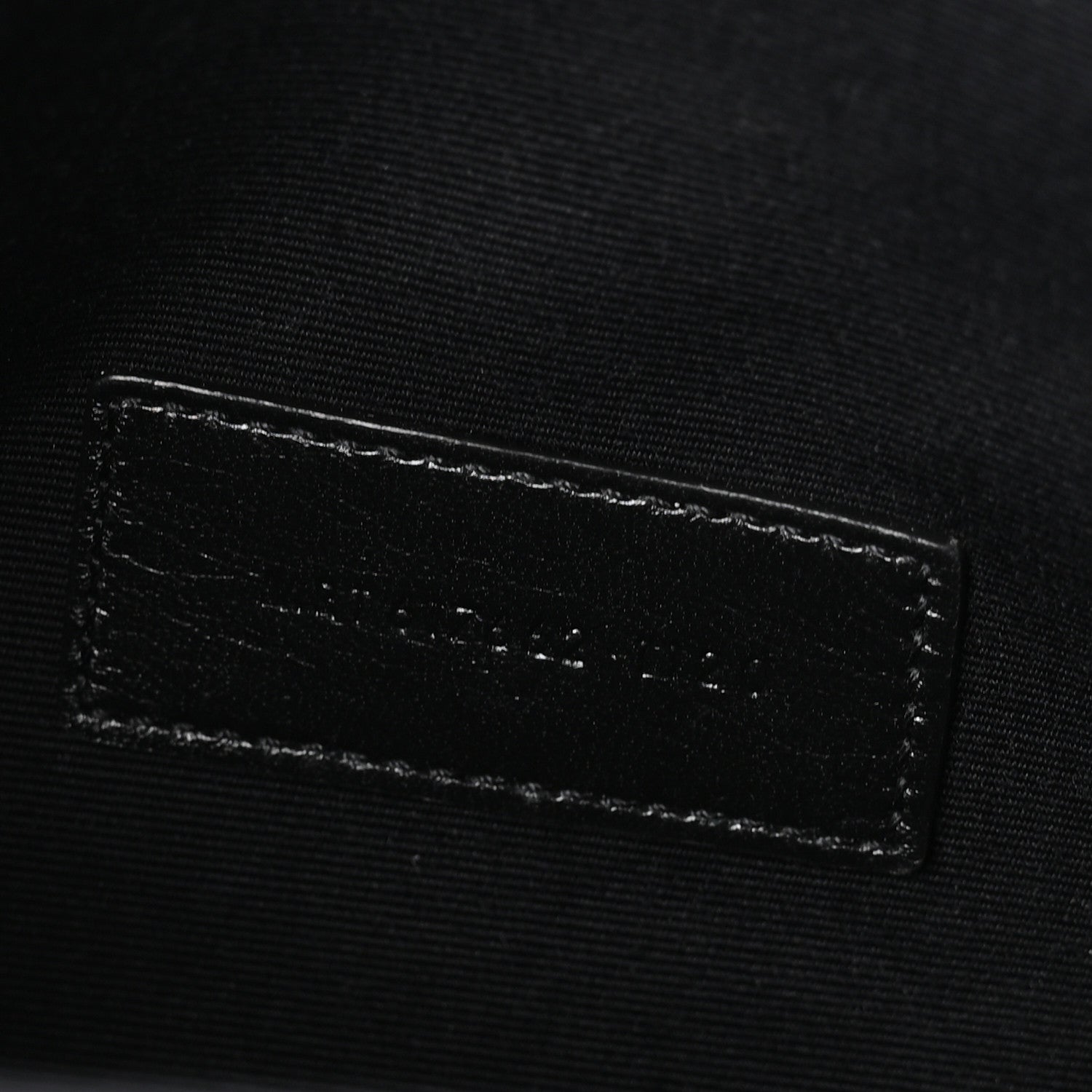 Saint Laurent Grain De Poudre Matelasse Chevron Monogram Envelope Clutch Black 7 of 8