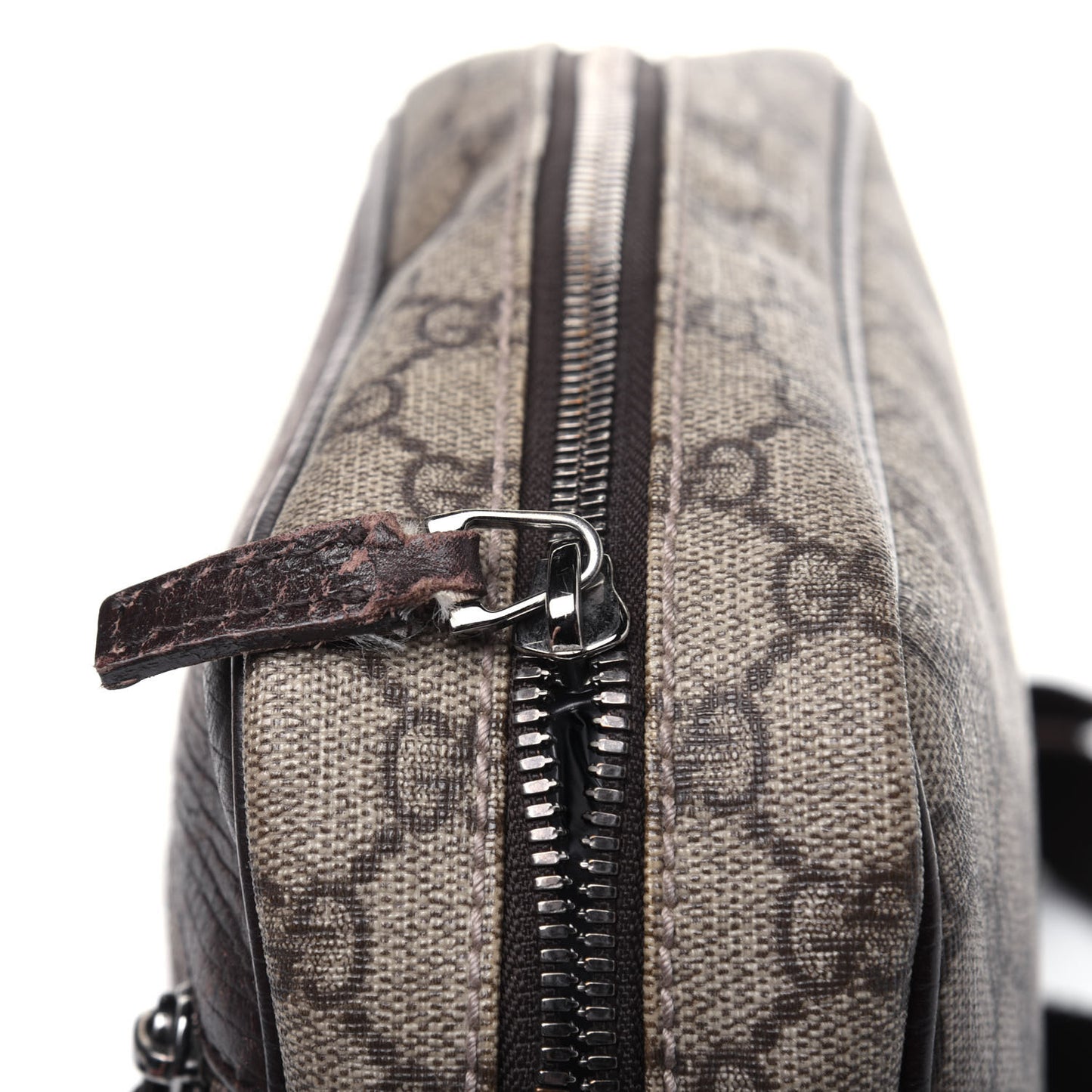 GG Plus Monogram Shoulder Bag Dark Brown