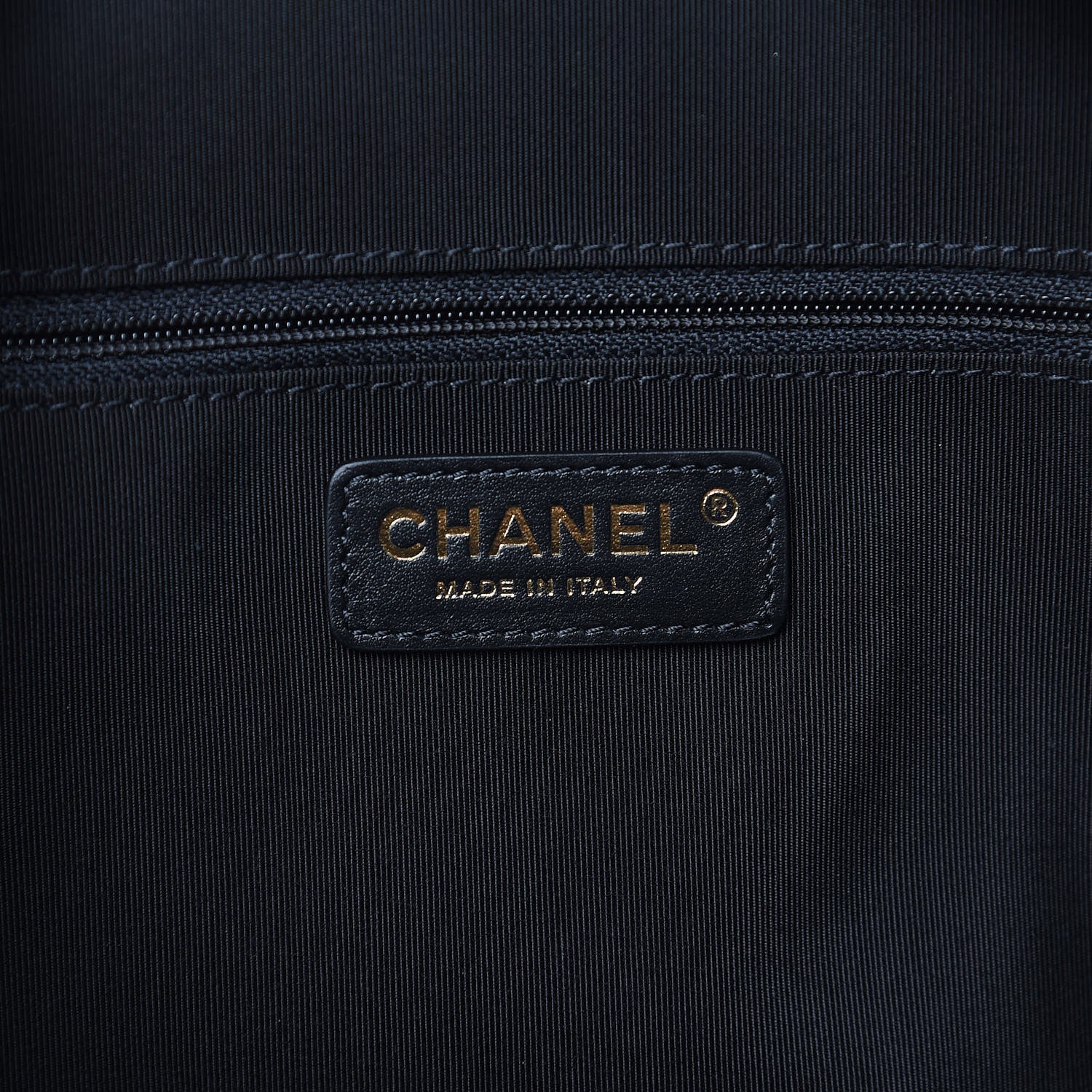 Chanel Lambskin Quilted Drawstring Shopping Bag Black 6 of 12