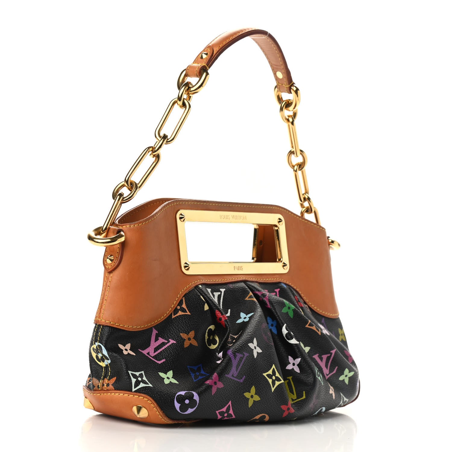 Louis Vuitton Monogram Multicolor Judy PM Black 3 of 8