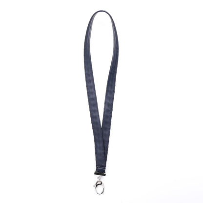 Chanel Lambskin Quilted Lanyard Key Holder Necklace Navy 3 of 4