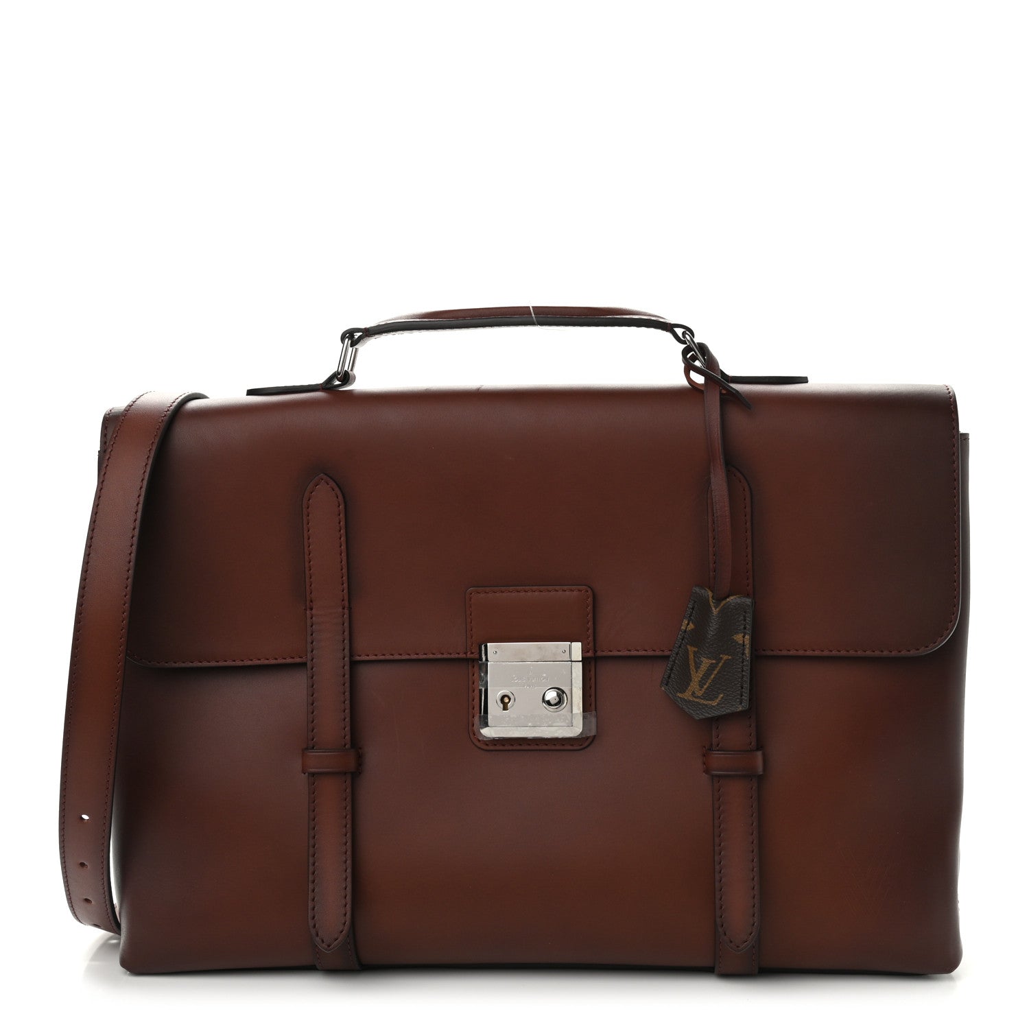 Louis Vuitton Ombre Calfskin Monogram Cartable Acajou 1 of 10