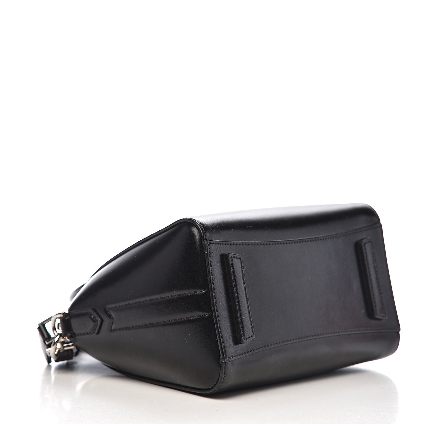 Shiny Lord Calfskin Mini Antigona Black