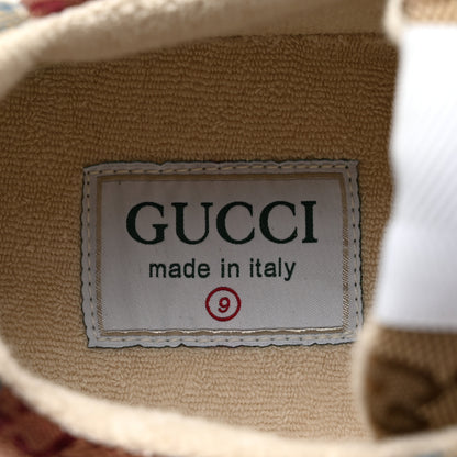 Gucci Monogram Multicolor Mens Rhyton Sneakers 9 Yellow Blue Great White Tabasco 6 of 8