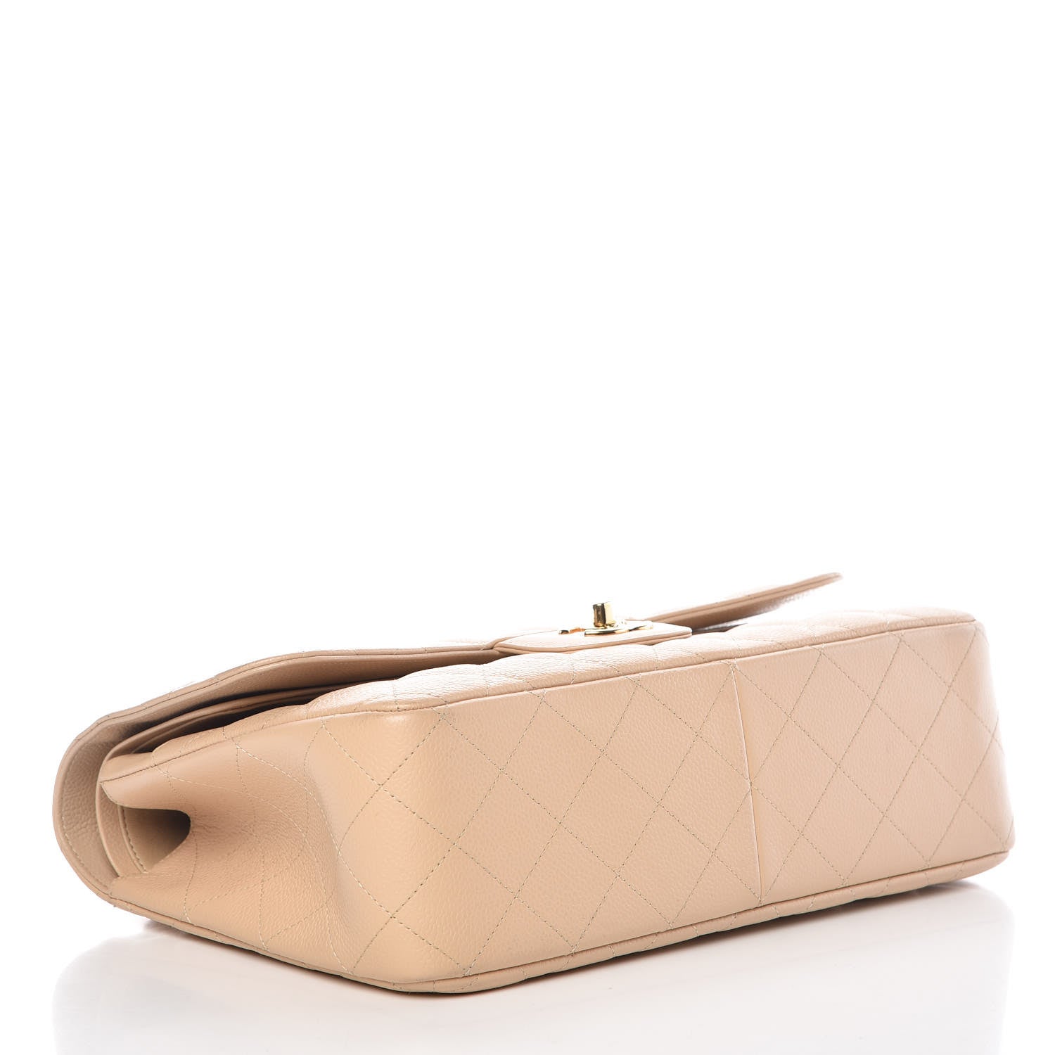 Chanel Caviar Quilted Jumbo Double Flap Beige Clair 4 of 13