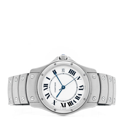 Cartier Stainless Steel 33mm Santos Ronde Automatic Watch 2 of 5