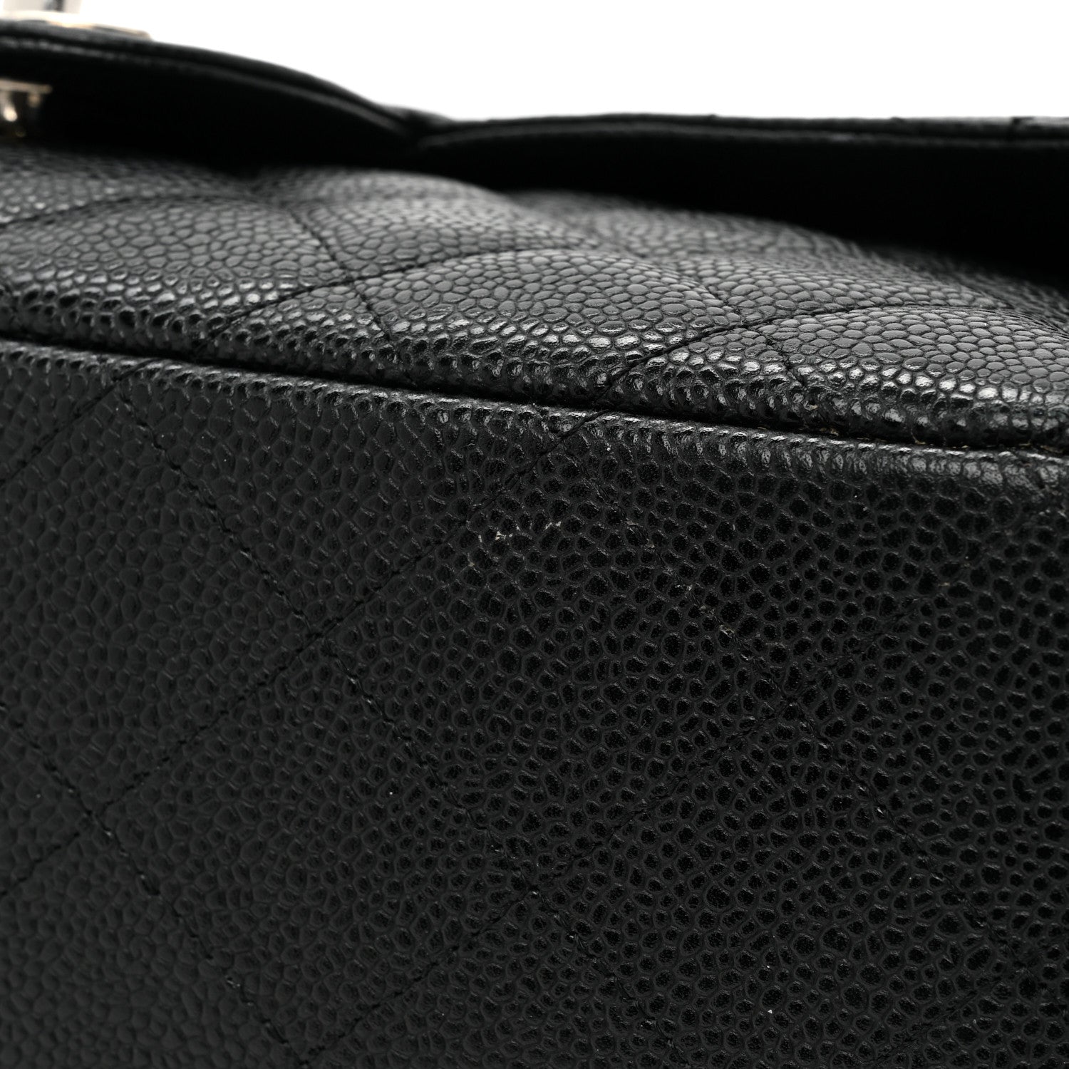 Chanel Caviar Quilted Jumbo Single Flap Black 14 of 19