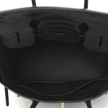 Hermes Togo Matte Alligator Birkin Touch 30 Black 5 of 13