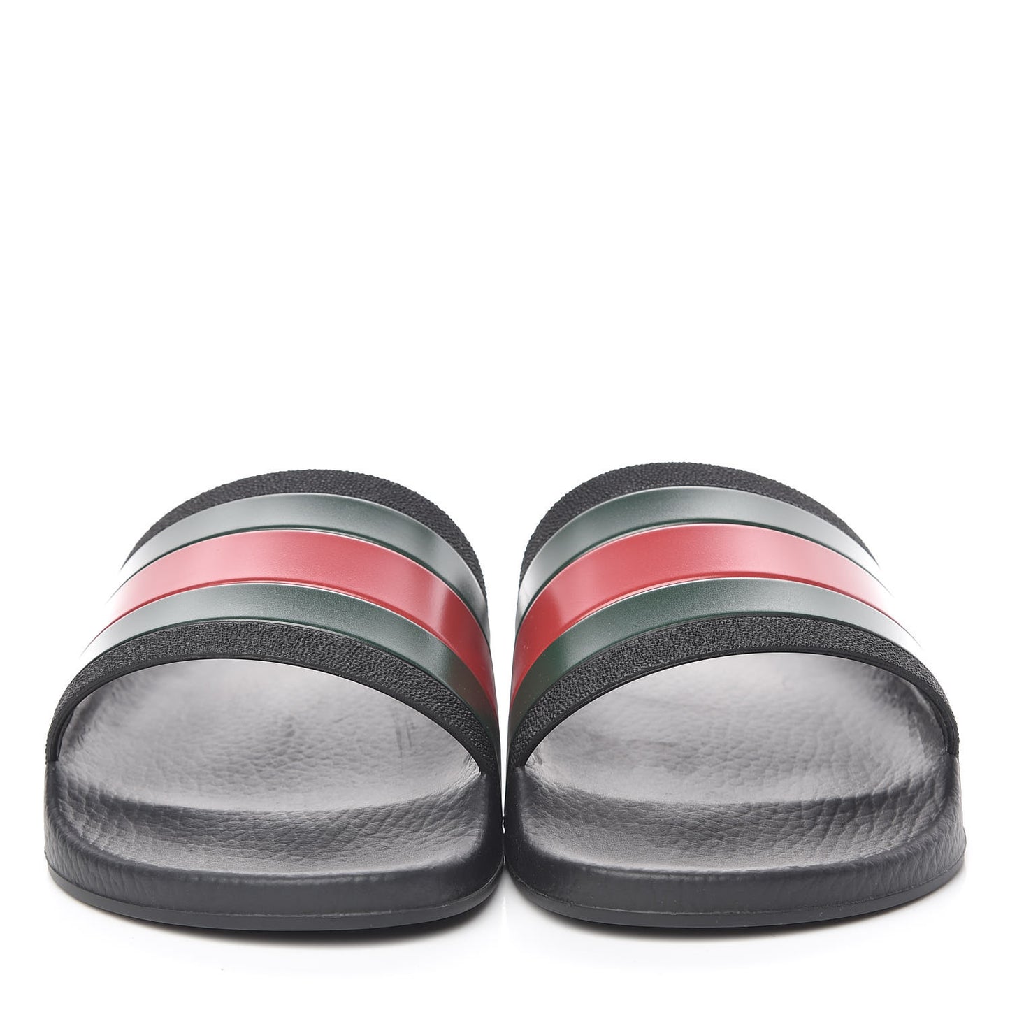 Rubber Web Mens Pool Slide Sandals 6 Black Green Red