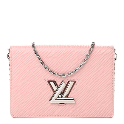 Louis Vuitton Epi Twist Belt Chain Wallet Rose Ballerine 1 of 10