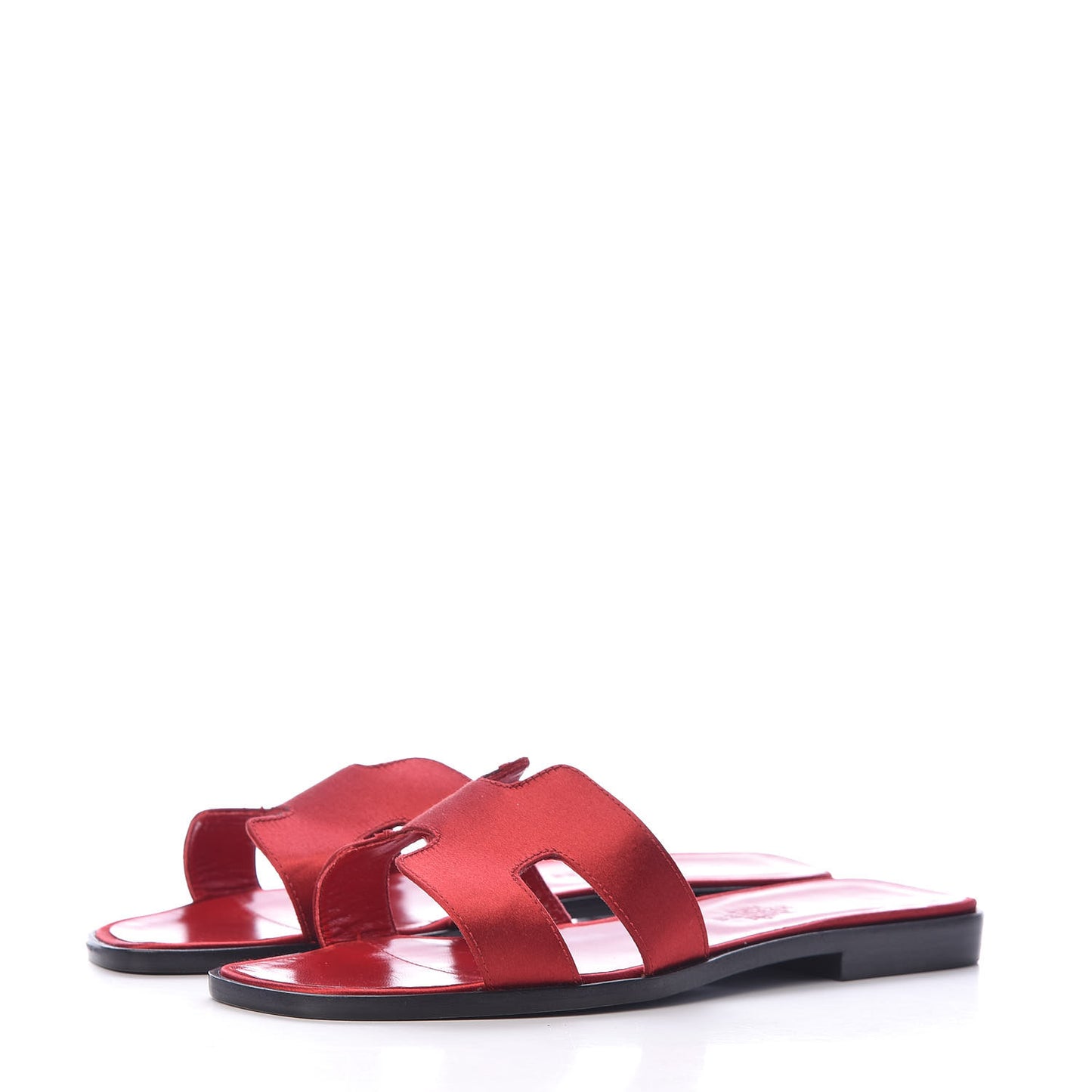 Satin Oran Sandals 38.5 Red